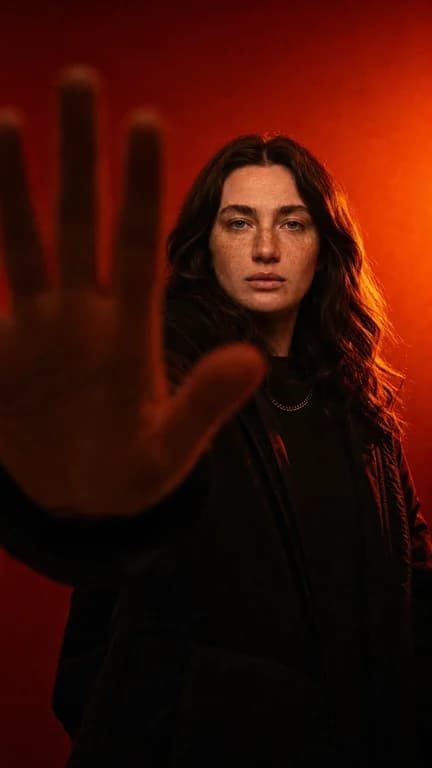 Red Stop Gesture