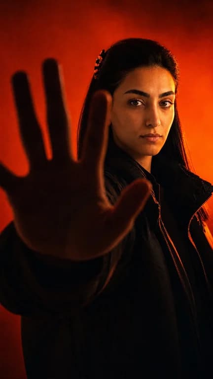 Red Stop Gesture