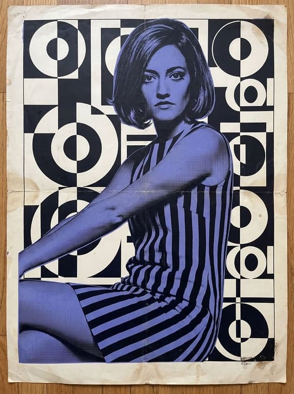 1960s Op-Art Fashion Poster