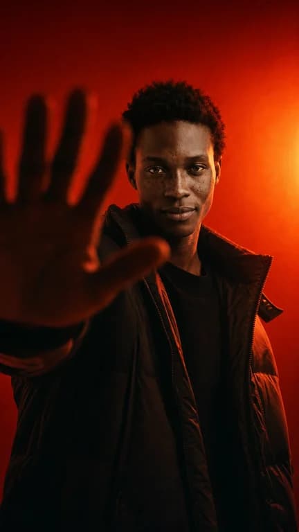 Red Stop Gesture