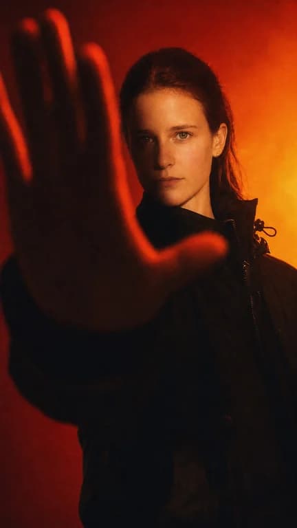 Red Stop Gesture