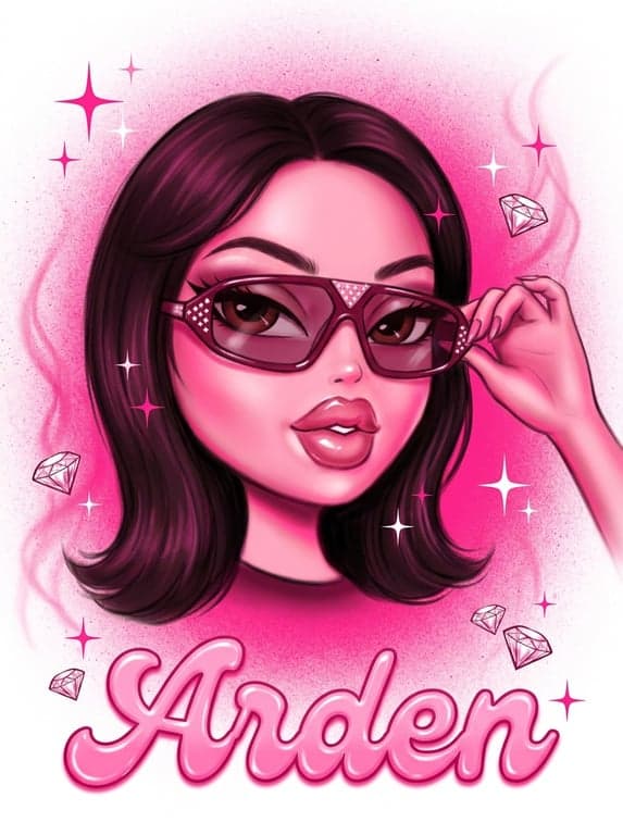 Bratty Airbrushed Portrait